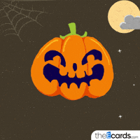 theecards happy halloween pumpkin happy halloween GIF