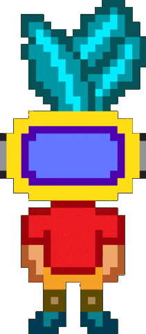 Pixel Power Sticker by spMAKE