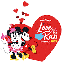 Love On The Run Rundisney Sticker by Disney Sports