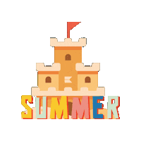 Sand Castle Summer Sticker by Blue Harbor Resort