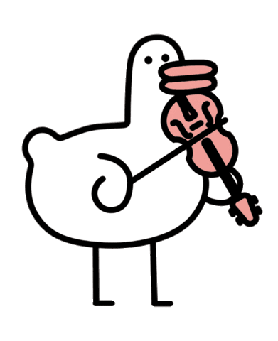 wordduck giphyupload dance music duck Sticker