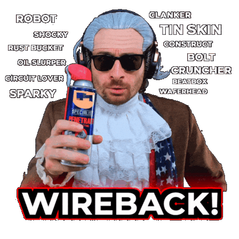 Oil Can Robot Sticker