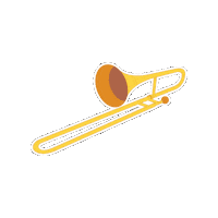Trombone Sticker by Musicarium