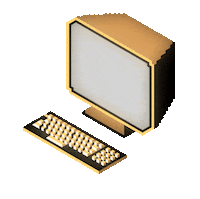 Computer Sticker by LoupBlaster