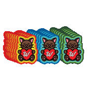 Cat Heart Sticker by Wonderwazek