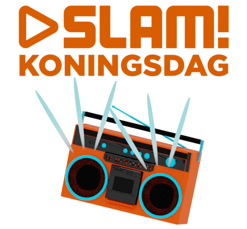 festival radio Sticker by SLAM! Koningsdag