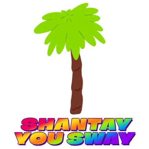 Palm Tree Rainbow GIF by Western Digital Emojis & GIFs