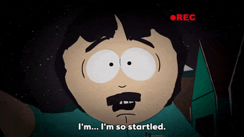 scared randy marsh GIF by South Park 