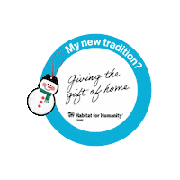 habitatcanada home donate traditions habitat for humanity Sticker