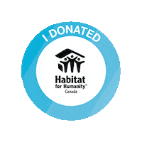 habitatcanada donate traditions habitat for humanity i donated Sticker