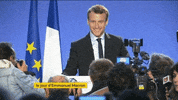 emmanuel macron joie GIF by franceinfo