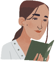 Girl Lire Sticker by Audrey Hess