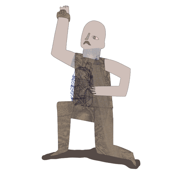 man time Sticker by artrafal