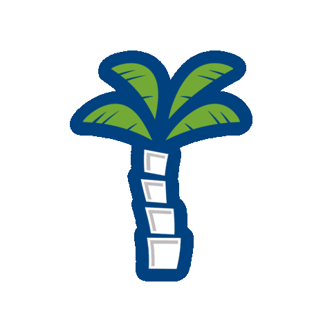 Oasis_stores groovy gas oasis palm tree Sticker