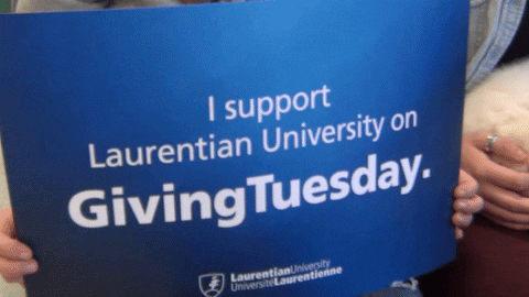 giving tuesday GIF by Laurentian University