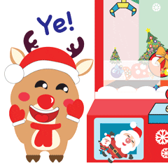 Happy Merry Christmas Sticker