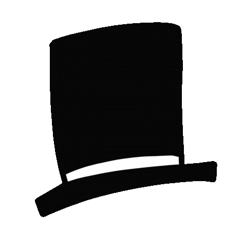 Top Hat Sticker