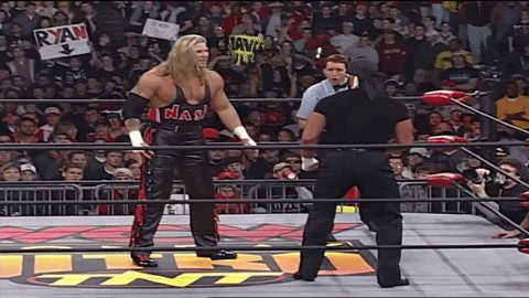 Metstradamus giphygifmaker hulk hogan kevin nash fingerpoke of doom GIF