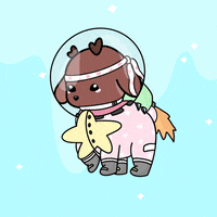 Deerpack space nft bee deer GIF
