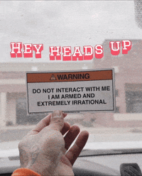 Warning Stay Away GIF by Dobbi Apparel