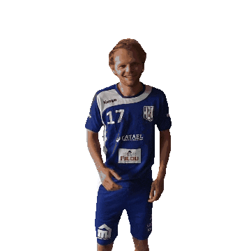 HandbalclubIzegem giphyupload handball bluewhitedynamite handbalclubizegem Sticker