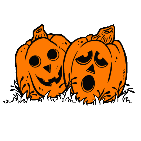 meaganmeli halloween spooky pumpkins meagan meli Sticker