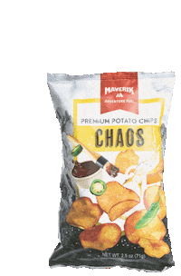 Hungry Potato Chip Sticker by Maverik