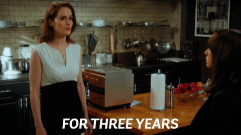 three years comedy GIF by Angie Tribeca