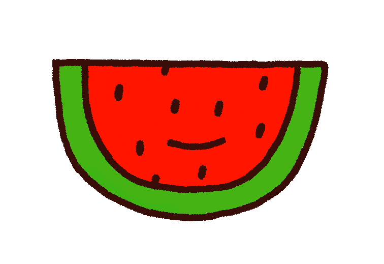 Summer Fruit Sticker by Lizzy Itzkowitz