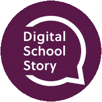 digischoolstory logo lila dss weiß Sticker