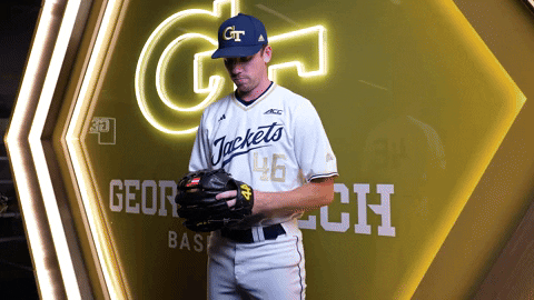 Georgia Tech Baseball GIF by Georgia Tech Yellow Jackets