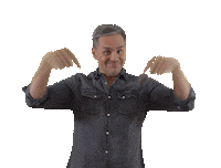 Peter Pointing Down Sticker by Big Brother 2021