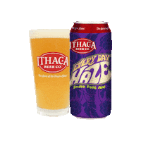 Kick Back Cheers Sticker by Ithaca Beer