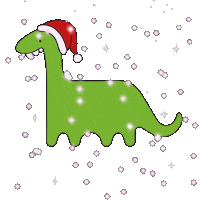 Soyminidino christmas dinosaur dino mini Sticker