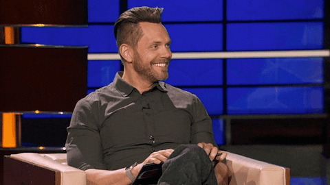 Happy Joel Mchale GIF by ABC Network