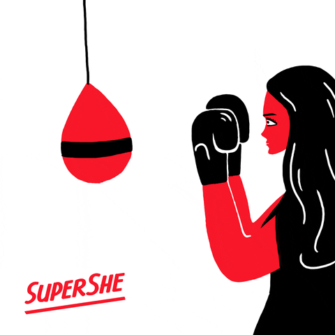 supershe boxing supershe GIF
