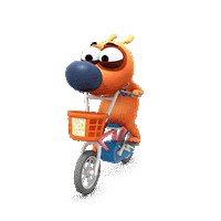 3D Bike Sticker by Pat The Dog