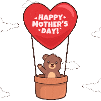 Mothers Day Heart Sticker by BEARISH