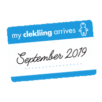 expecting due date Sticker by Clek