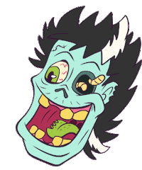Zombie Candy Sticker by Hockey Dad