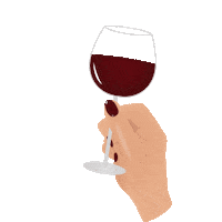 Drink Wine Sticker by Le Mini Macaron