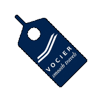 Luxury Travel Luggage Tag Sticker by Vocier