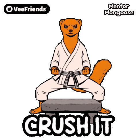Motivation Crush It Sticker by VeeFriends