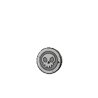 JovanPadobran skull skeleton deathwish pick a side Sticker