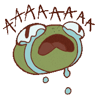 Sad Scream Sticker