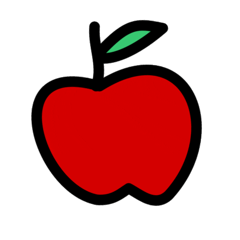 school apple Sticker by ZONKT®