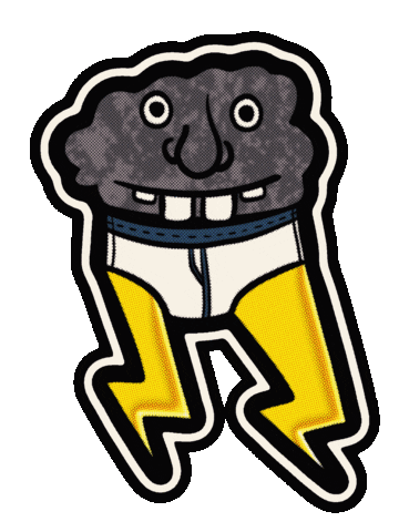 Rory113 giphyupload art joke cloud Sticker