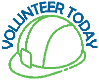 Volunteer Sticker by Habitat for Humanity of Teller County