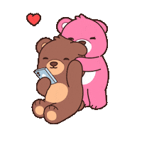 I Love Ya Teddy Bear Sticker by BEARISH
