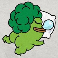 froccoli meme crypto sleep silly GIF